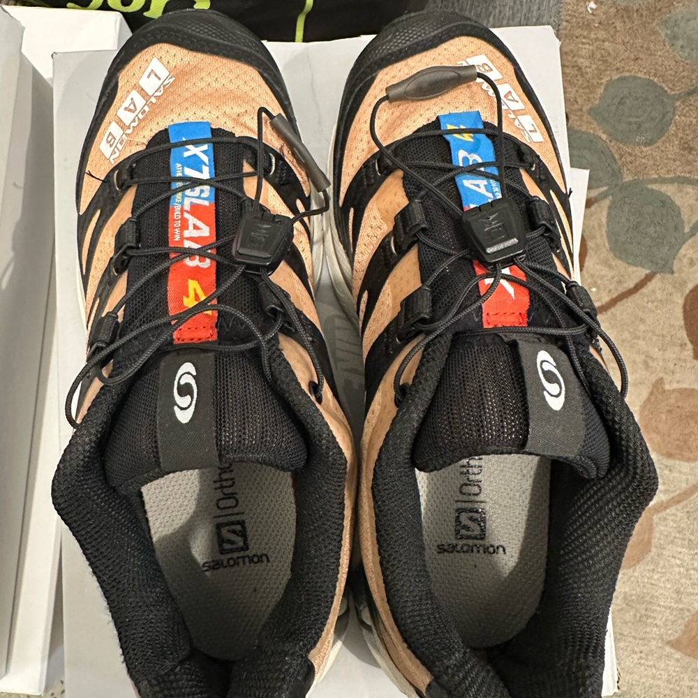 Salomon Black and Tan Trail Running Shoes